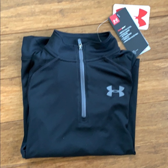 NEW UNDER ARMOUR 1/4 zip HeatGear shirt sz YSmall - Picture 3 of 3